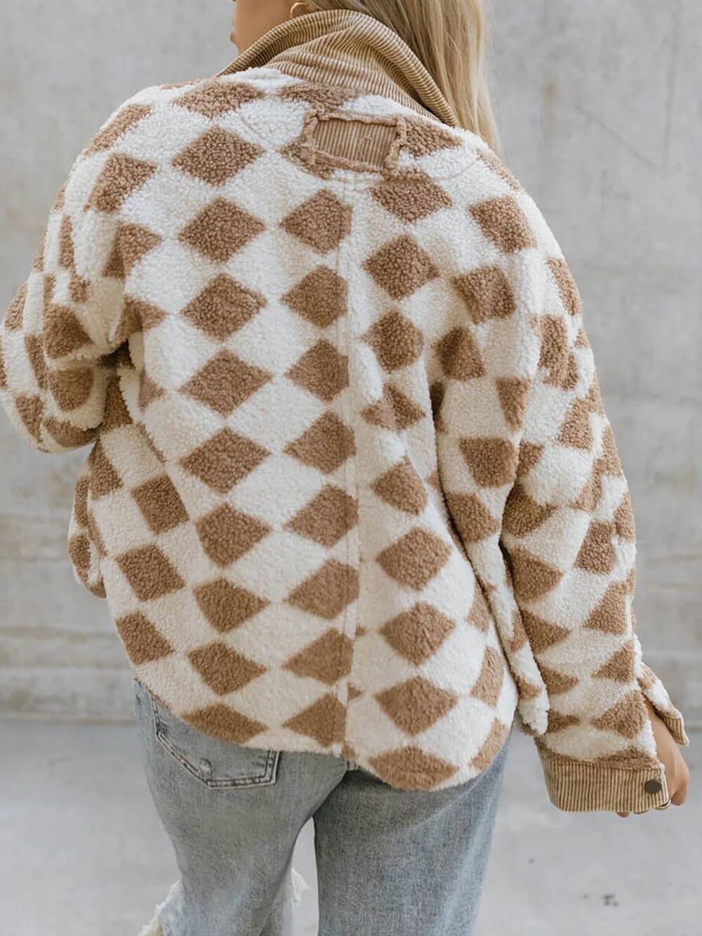 Jas met rits van fleece