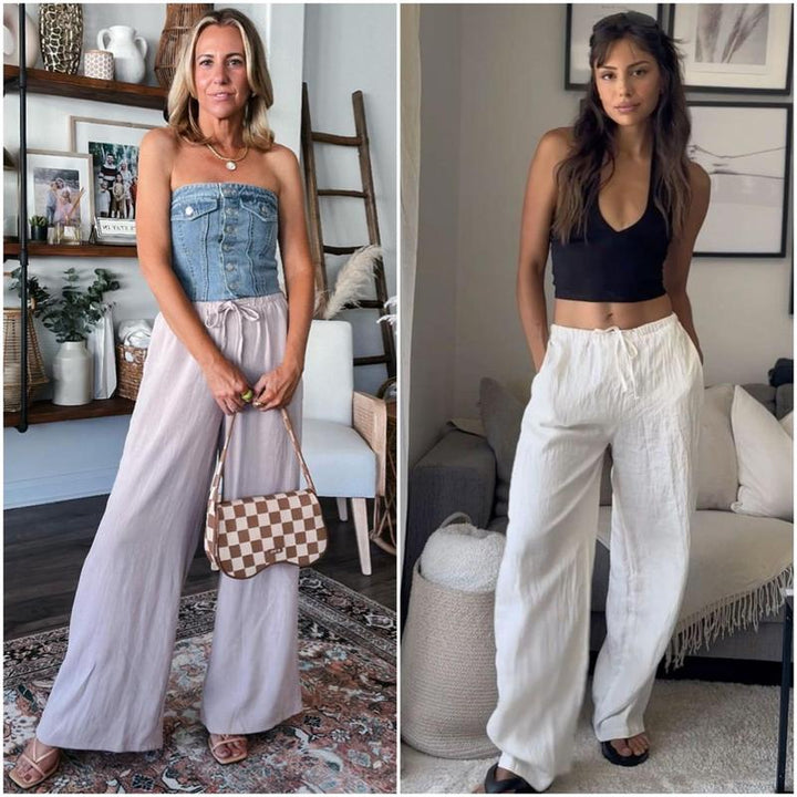 GABRIELLA | Zomerbroek met Wijde Pijpen voor Maximale Comfort en Elegante Dagstijl