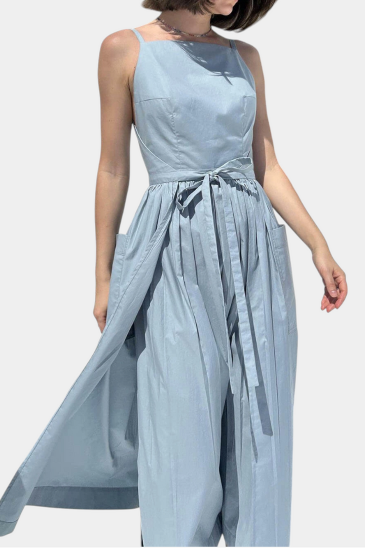 SERENA | Lange Jurk met Verstelbare Lussen voor Romantische Stijl en Zomerse Comfort