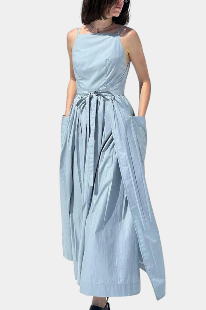 SERENA | Lange Jurk met Verstelbare Lussen voor Romantische Stijl en Zomerse Comfort