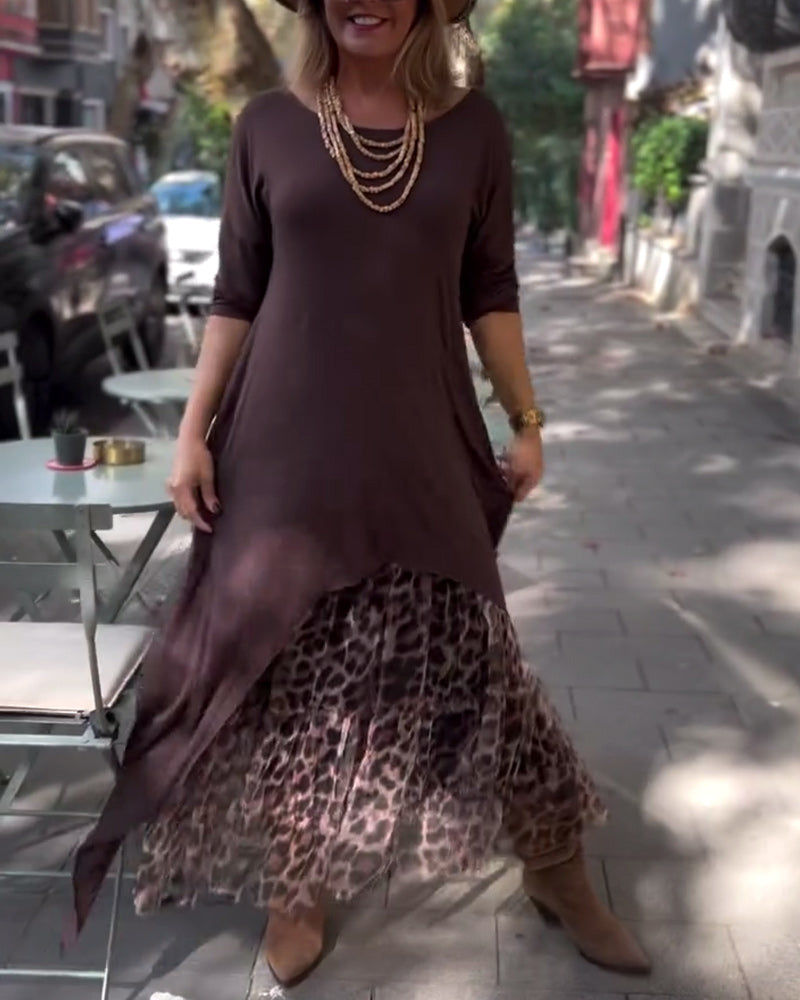 RAFFAELLA | Asymmetrische Jurk met Lange Mouwen en Tulle Effect Rok voor een Chique en Unieke Look