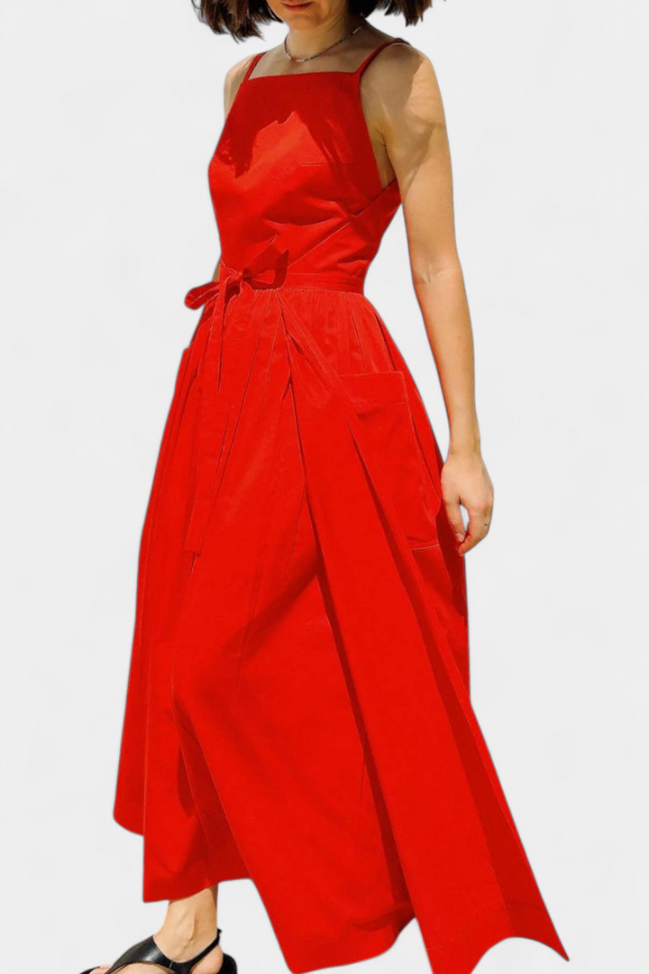 SERENA | Lange Jurk met Verstelbare Lussen voor Romantische Stijl en Zomerse Comfort