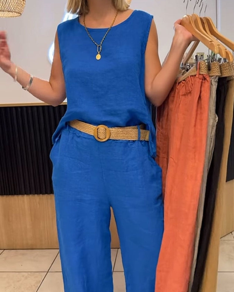 AMALIA | Zomerset van 2 Stukken met Natuurlijke Comfort en Minimalistische Lijnen voor Elke Dag