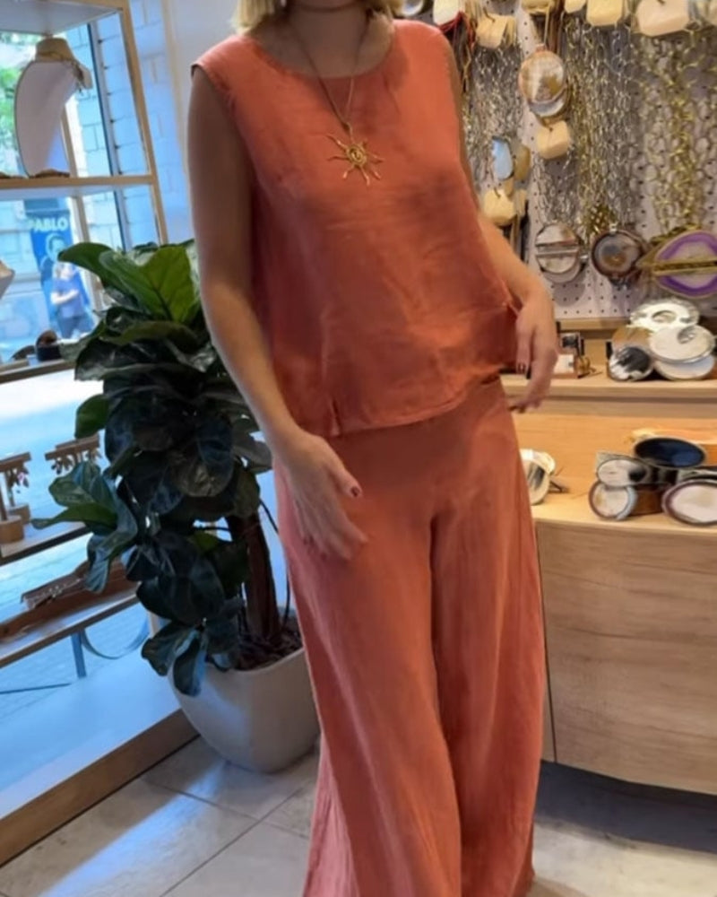 AMALIA | Zomerset van 2 Stukken met Natuurlijke Comfort en Minimalistische Lijnen voor Elke Dag