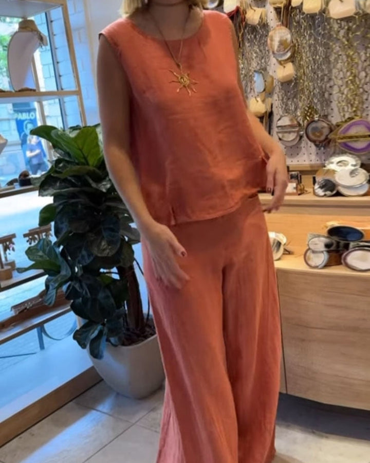 AMALIA | Zomerset van 2 Stukken met Natuurlijke Comfort en Minimalistische Lijnen voor Elke Dag