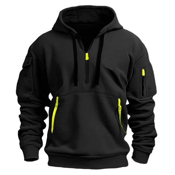 ENZO | Heren Hoodie met Warm Comfort en Stijlvol Functioneel Design. 1+1 Gratis