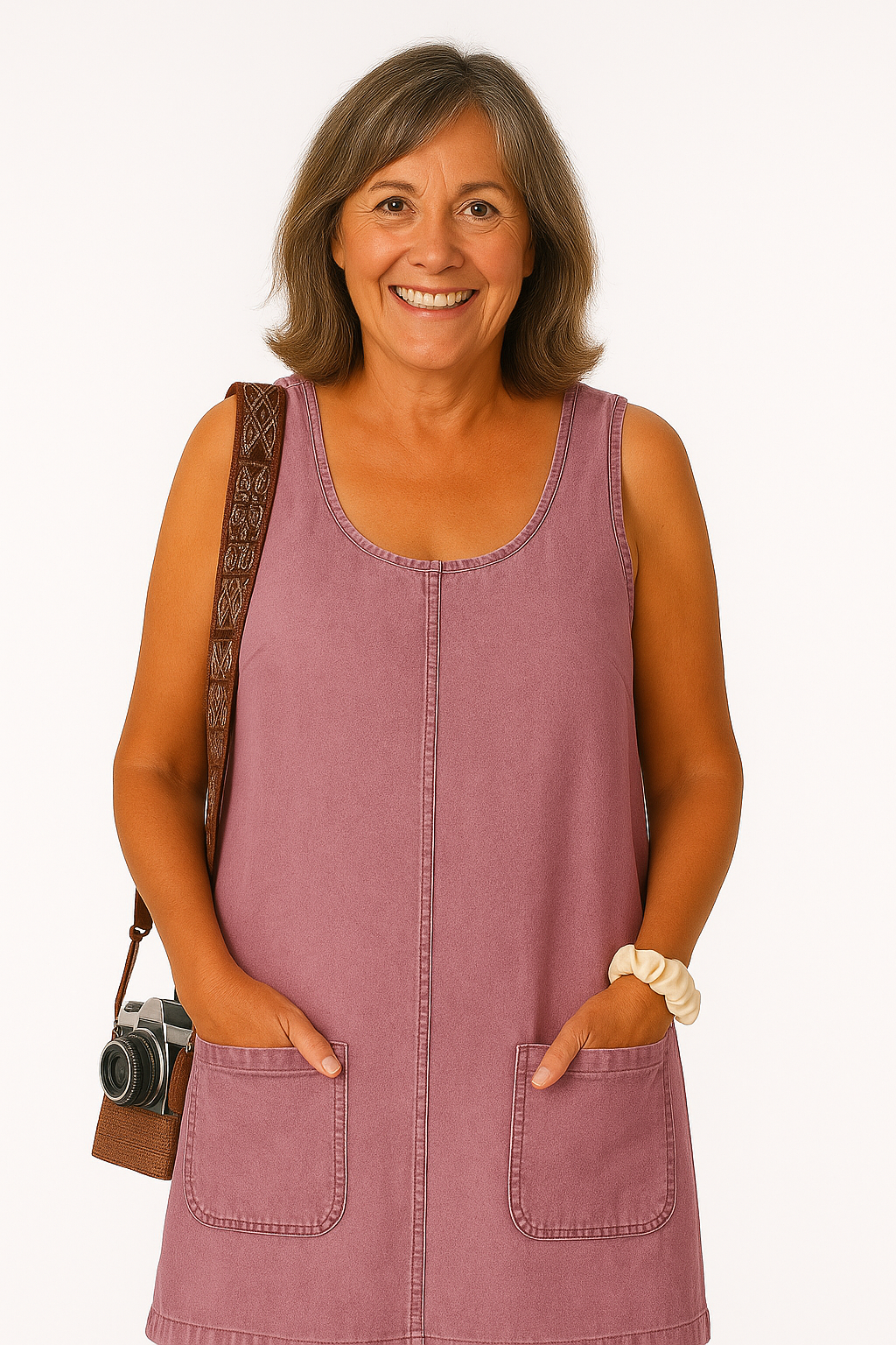 LUCIA | Zomerjurk van Denim met Slankmakende Pasvorm en Comfortabele Zakjes voor Elke Gelegenheid