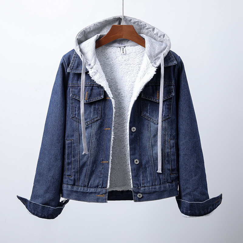 YARA | Denim Jas met Warme Voering en Casual Stijl