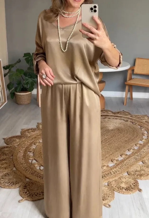 ALYSSA | Compleet Satijn Elegant en Comfortabel 2 Stuks