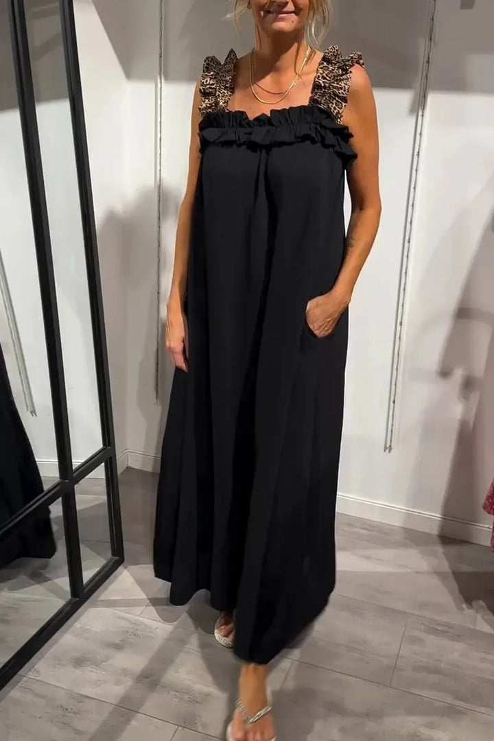 Helen – Gedurfde en elegante jurk met luipaardprint