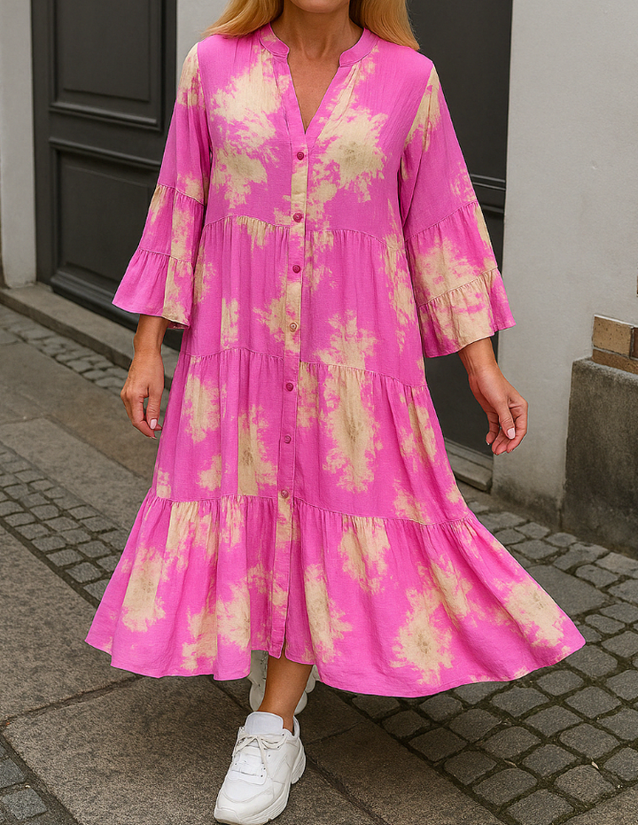 SERENA | Elegante Dailywear Jurk met Flatterende Pasvorm en Veelzijdige Stijl