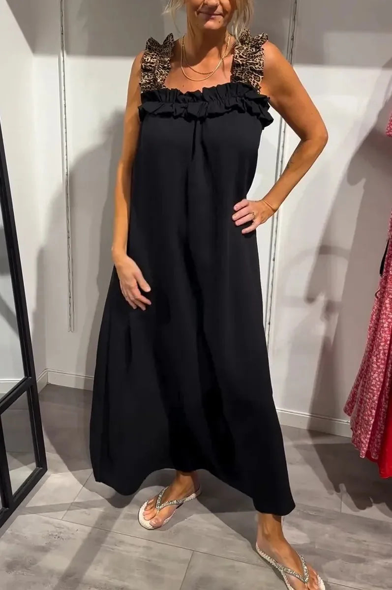 Helen – Gedurfde en elegante jurk met luipaardprint