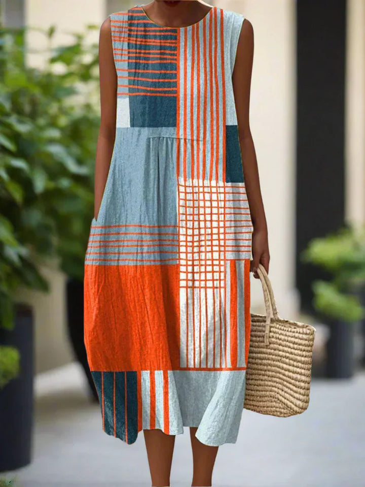 SABRINA | Elegante Midi Jurk met Discreet Comfort en Tijdloze Stijl voor Elke Dag