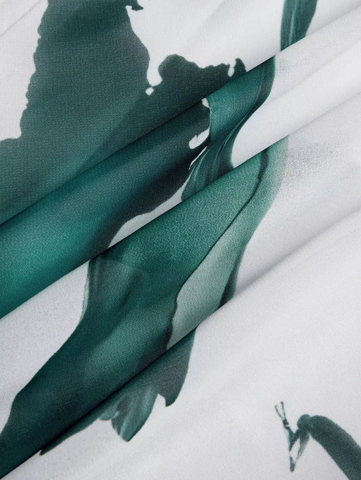 SERENA | Lange Jurk die je Look Transformeert met Elegantie en Artistieke Flair