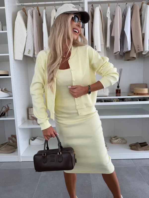 DALILA | Compleet Jurk en Sweater met Modern Ontwerp en Comfortabele Pasvorm voor Casual Gelegenheden