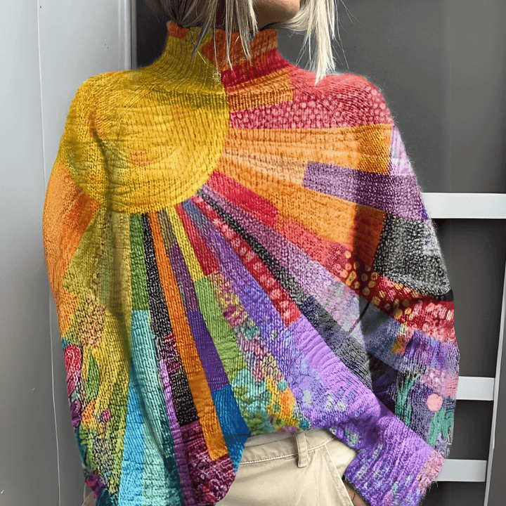 SOLÈNE | Elegante Hoge Hals Trui voor een Verfijnde Look