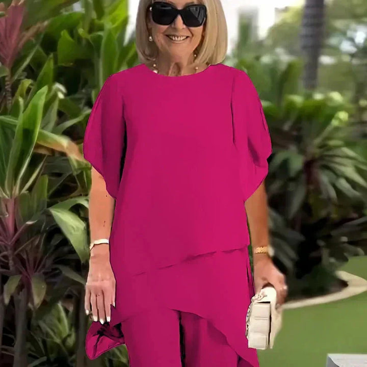 PALMIRA | Set van Twee Stukken met Asymmetrische Stijl en Extreme Comfort voor Alle Gelegenheden