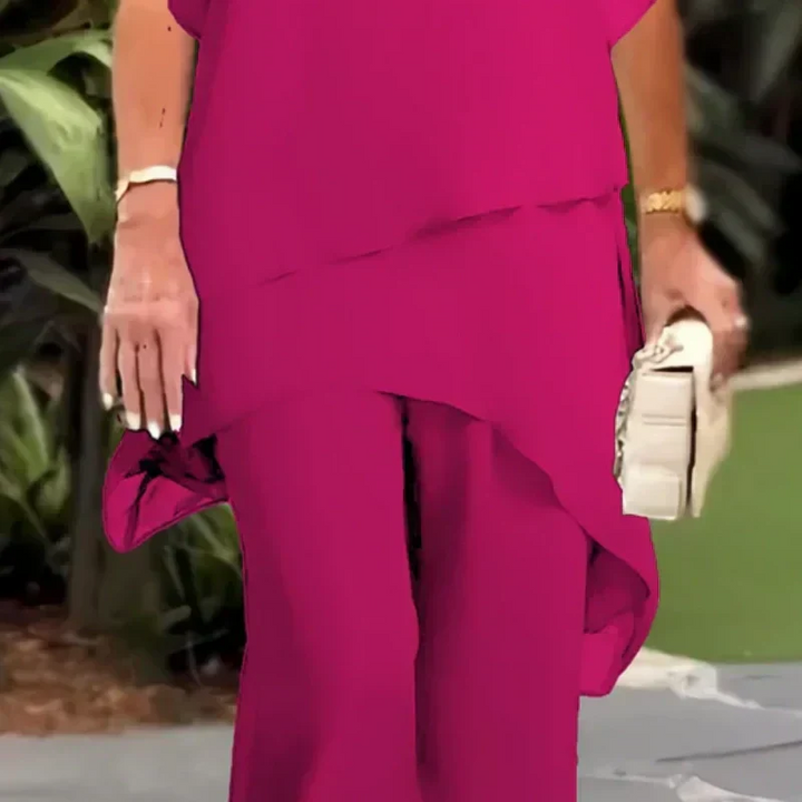 PALMIRA | Set van Twee Stukken met Asymmetrische Stijl en Extreme Comfort voor Alle Gelegenheden