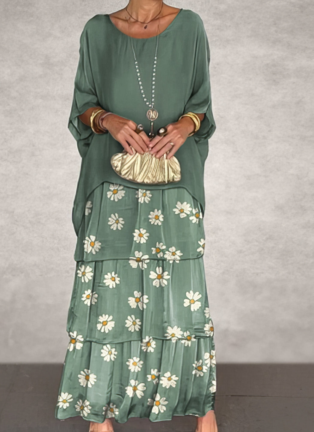 Caroline | Elegante Maxi Jurk Comfortabel voor Alle Gelegenheden